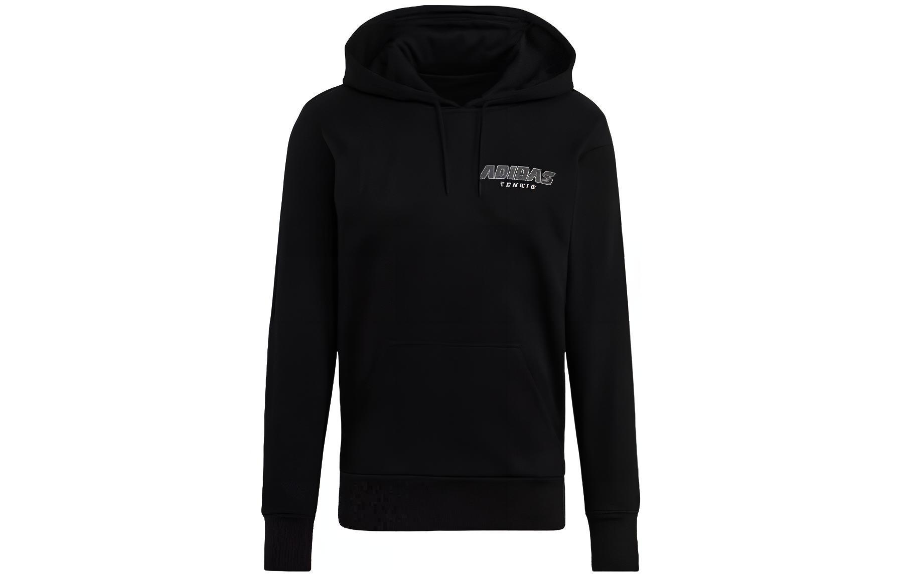 adidas Cat Graph Tennis Hoodie Black Casual Sports Sweatshirt GK8158