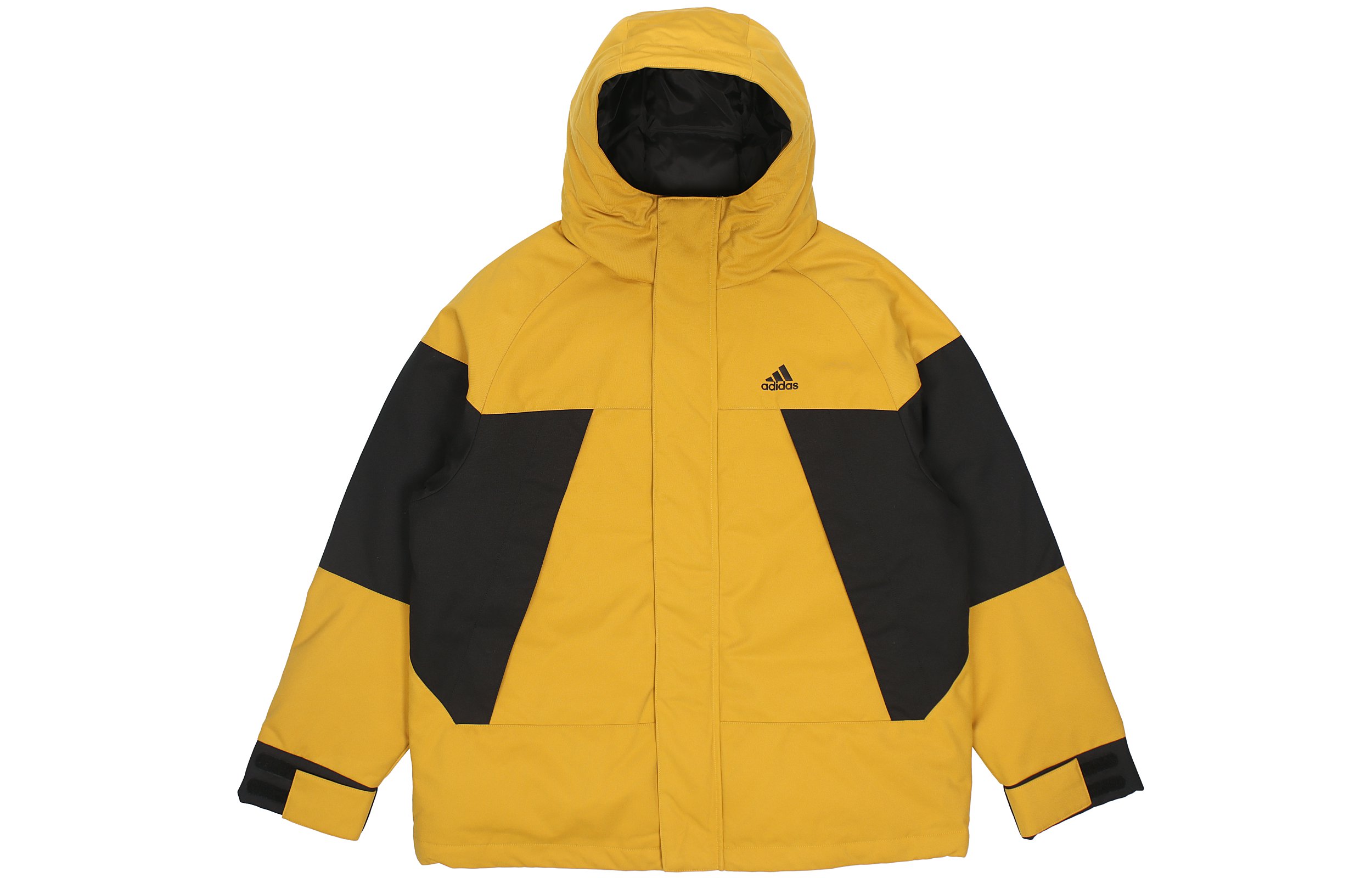 Order adidas CB Bos Logo Jacket Colorblock Down Parka Unisex Yellow Winter Wear H23091