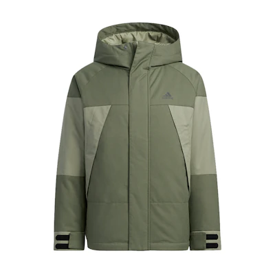 adidas CB BOS Logo Outdoor Puffer Jacket Winter Military Green - . H23090