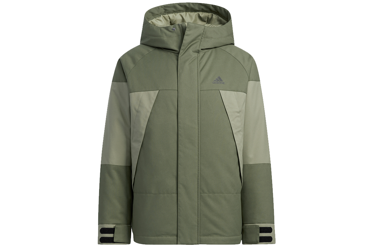 Order 阿迪达斯CB BOS标志户外冬季羽绒夹克 军绿色 H23090