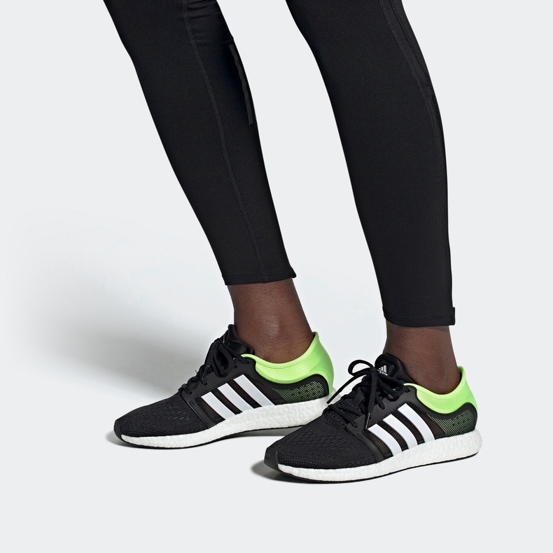 Sizing 愛迪達 Rocket Boost Cc 減震防滑耐磨 低筒 跑步鞋 男款 黑綠