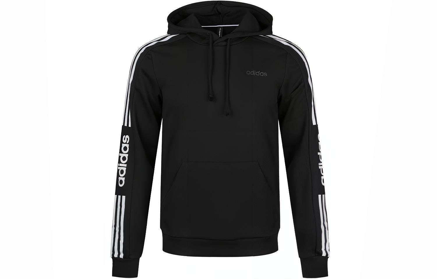 adidas CE 3-Stripes Knit Pullover Hoodie Black EI4673