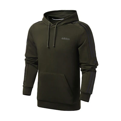 adidas CE 5S Hoodie Night Green Knit Pullover with Side Stripes FK5807