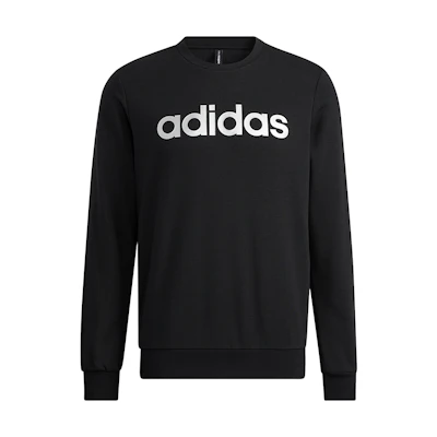 adidas CE Logo Print Breathable Sports Sweatshirt Black H52446