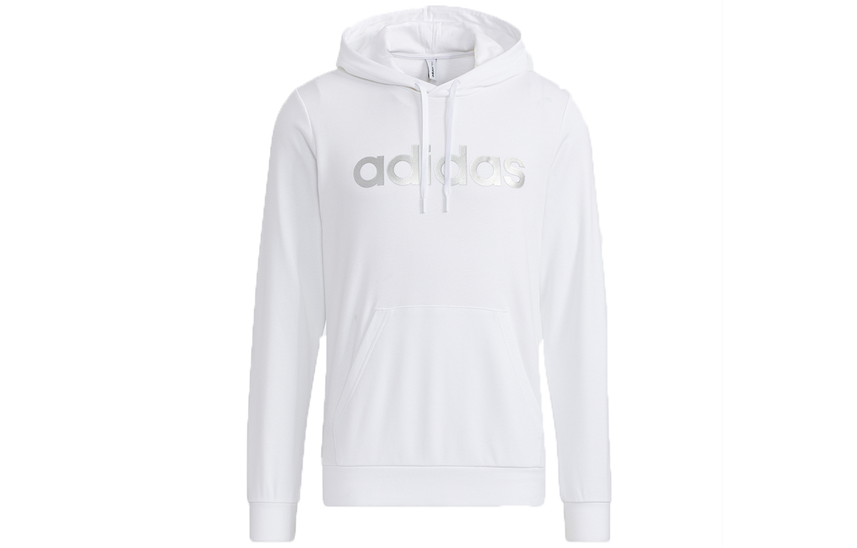 adidas CE Logo Pullover Hoodie White - Casual Breathable Sweatshirt H14186