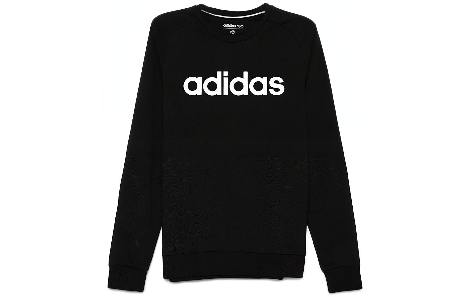 adidas CE SWT Pullover Lettering Long-Sleeve Sweatshirt Black DM4269