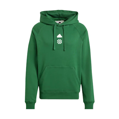 adidas Celtic FC Lifestyler Hoodie Green Logo Long-Sleeve Pullover HY3355