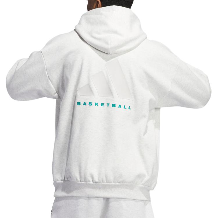 adidas Chapter 03 Basketball Hoodie 2024 Light Grey Unisex Sportswear IZ4912 圖 7