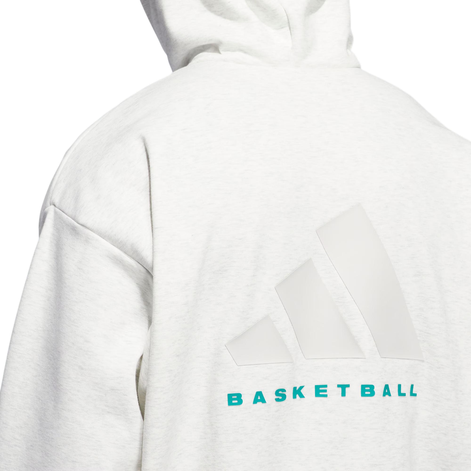 adidas Chapter 03 Basketball Hoodie 2024 Light Grey Unisex Sportswear IZ4912 圖 9