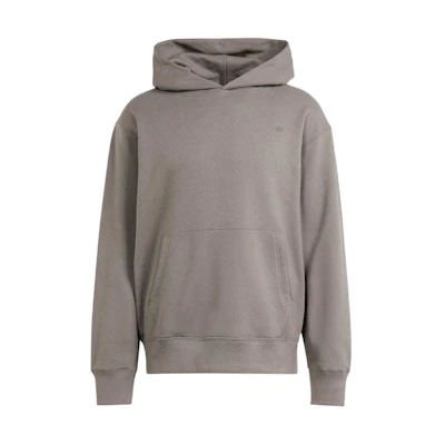 adidas Charcoal Pullover Hoodie with Solid Logo Design Long Sleeve IR7866