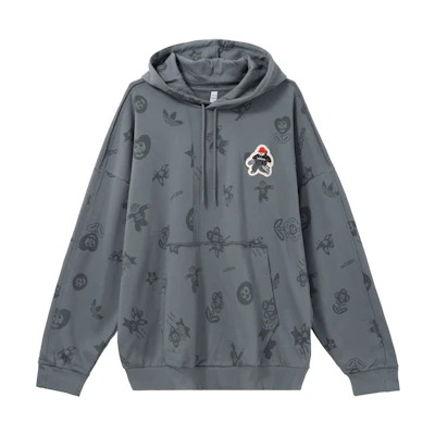 adidas CHARR MORITA Logo Print Pullover Sweatshirt Men’s Blue HR3463