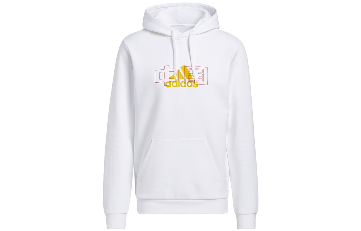 adidas China Graphic Hoodie White Sweatshirt HF4672