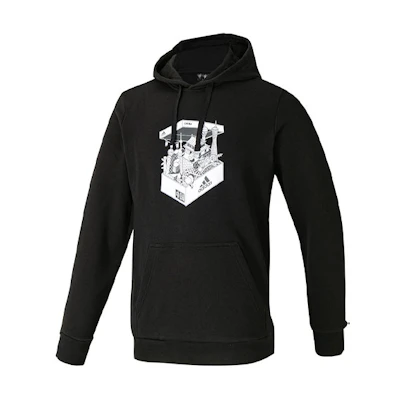 adidas China Shoebox H Print Hoodie Black Casual Sportswear GS7692