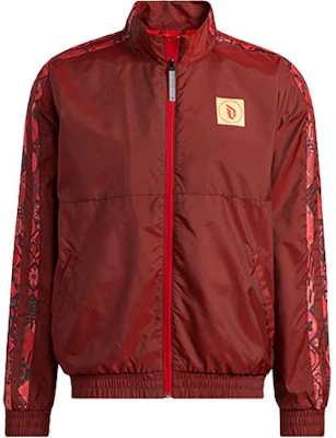 adidas Chinese New Year Red Logo Basketball Retro Track Jacket for Men HF5880 Buy adidas Chinese New Year Red Logo Basketball Retro Track Jacket for Men HF5880