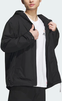 adidas City Escape Blocking Jacket Black Hooded Multi-Pocket Casual Jacket JE8576 Purchase adidas City Escape Blocking Jacket Black Hooded Multi-Pocket Casual Jacket JE8576