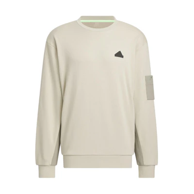adidas City Escape Colorblock Crewneck Sweatshirt Gray - Casual Sportswear JE8597