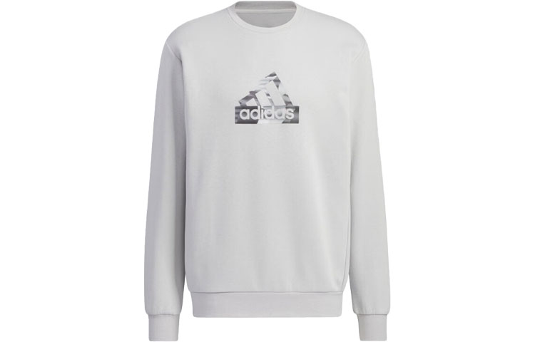 adidas City Escape Crewneck Sweatshirt Light Gray with Logo Print IT3962