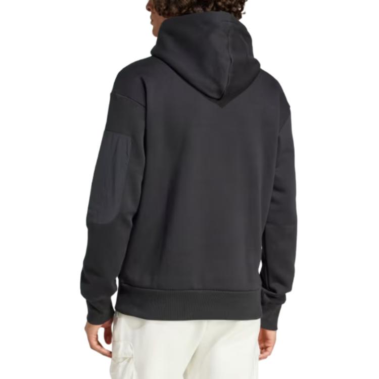 Shop 阿迪达斯城市逃脱黑色连帽衫休闲运动卫衣 IY1501
