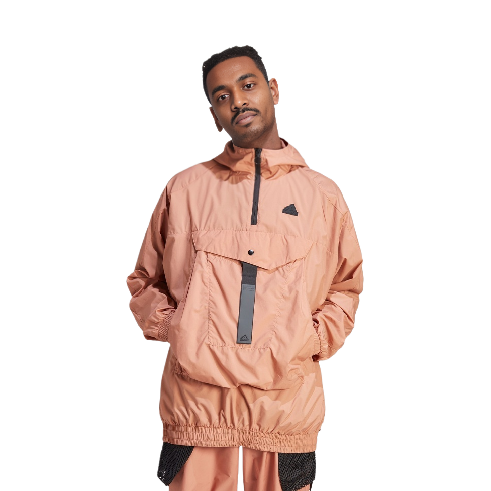 Lookbook 阿迪达斯City Escape标志连帽夹克-岩层土棕色 IA0013