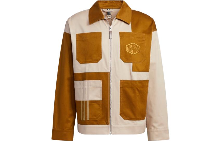 adidas City Escape Outdoor Multi-Pocket Cargo Jacket Bronze Rock Layer Mens IA6822