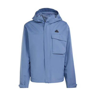 adidas City Escape RAINRDY Blue Hooded Jacket Logo Loose Fit IR7451
