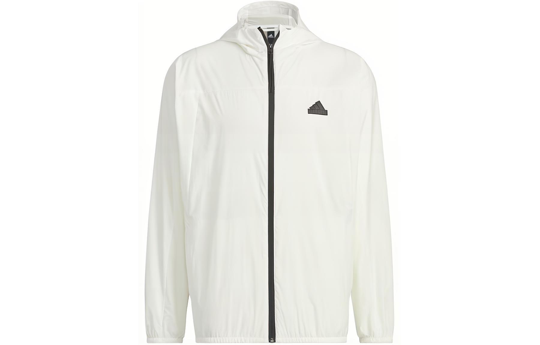 adidas City Escape White Woven Hooded Jacket Casual Sportswear IT3942