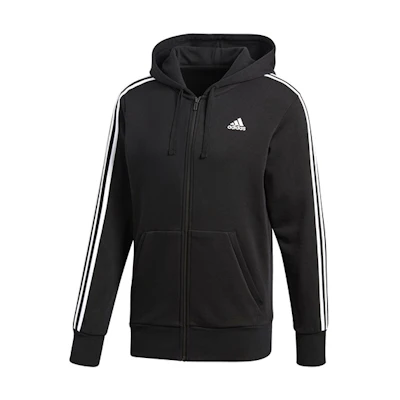 adidas Classic 3-Stripes Retro College Style Hoodie Jacket - Black S98786