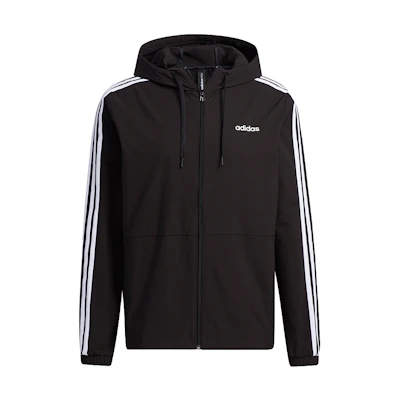 adidas Classic 3-Stripes Waterproof Windbreaker Jacket Black GP4909