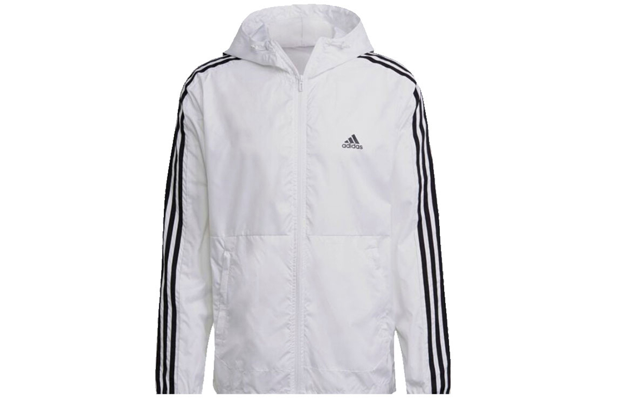 adidas Classic 3-Stripes Windbreaker Jacket White - Spring/Summer/Fall GQ0602