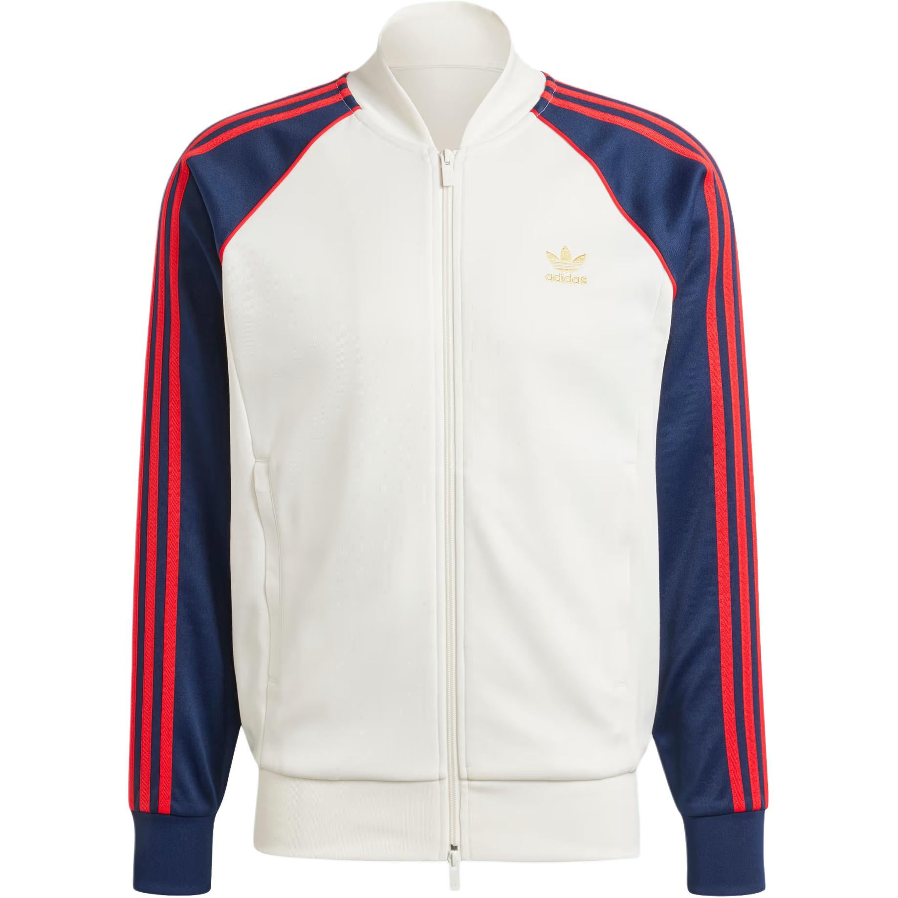 adidas Classic Colorblock Zip-Up SST Jacket Soft Warm - Cloud White IY9859