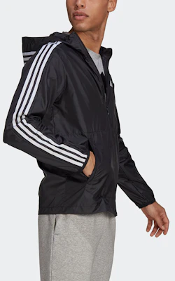 阿迪达斯经典三条纹防风夹克黑色 - 秋季款 GQ0600 Details for 阿迪达斯经典三条纹防风夹克黑色 - 秋季款 GQ0600