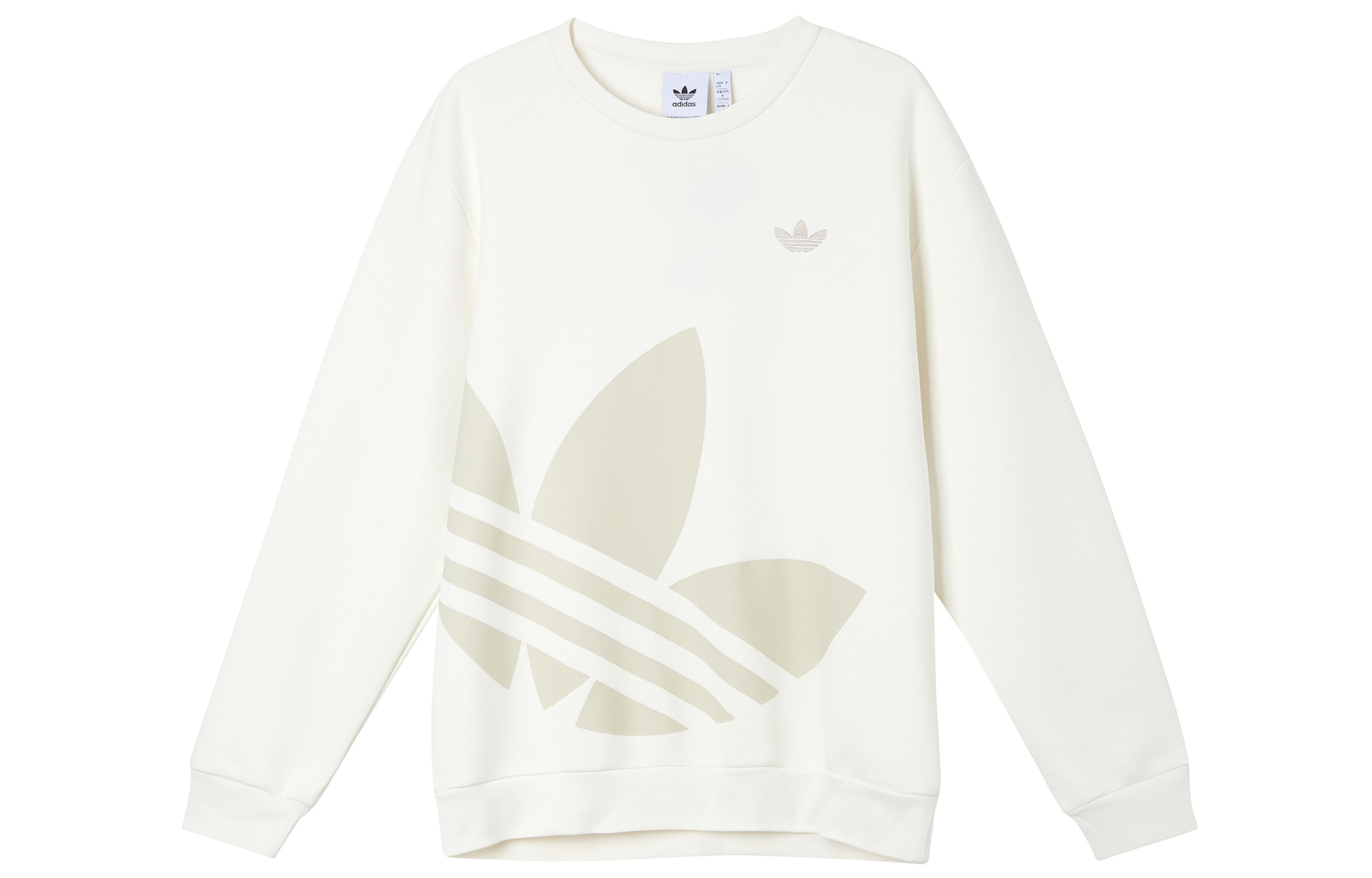 adidas Classics Crewneck Pullover Sweatshirt White Unisex Casual Sportswear JL8384