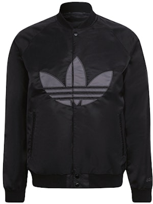 adidas Clgt Jacket Black Big Logo Baseball Style Outerwear. HP0430 Order adidas Clgt Jacket Black Big Logo Baseball Style Outerwear. HP0430