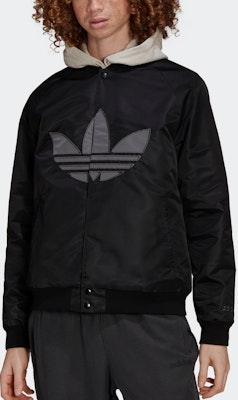 adidas Clgt Jacket Black Big Logo Baseball Style Outerwear. HP0430 Lookbook adidas Clgt Jacket Black Big Logo Baseball Style Outerwear. HP0430