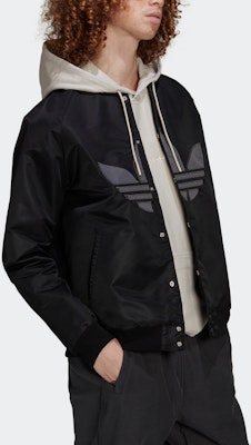 adidas Clgt Jacket Black Big Logo Baseball Style Outerwear. HP0430 Purchase adidas Clgt Jacket Black Big Logo Baseball Style Outerwear. HP0430