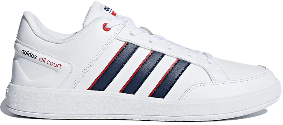 Adidas Cloudfoam All Court 低幫 板鞋 男款 白黑紅 Order Adidas Cloudfoam All Court 低幫 板鞋 男款 白黑紅