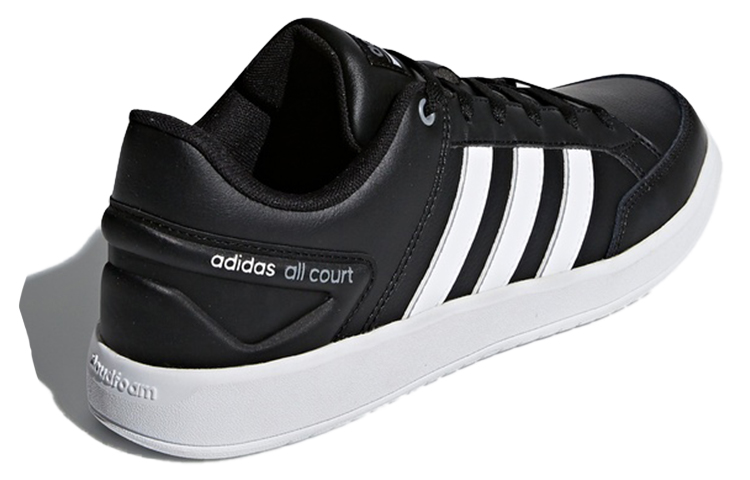 Shop adidas Cloudfoam All Court 低幫板鞋 男女同款 黑白
