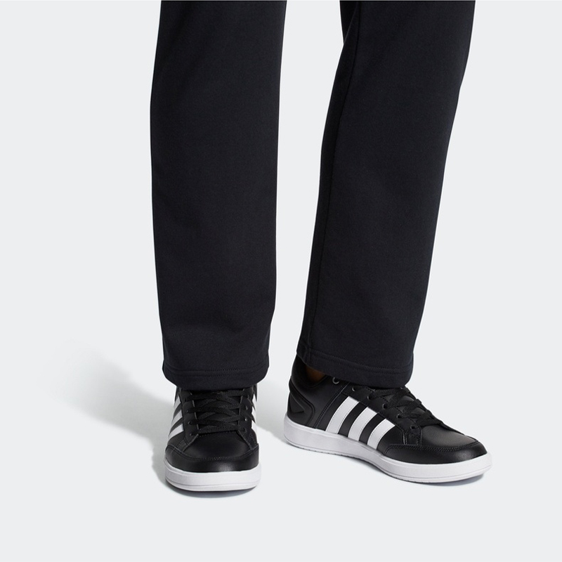 Sizing adidas Cloudfoam All Court 低幫板鞋 男女同款 黑白