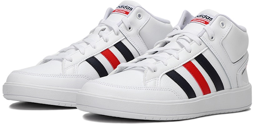 adidas All Court Mid Shoes Black//Red 'White' H02982 Lookbook adidas All Court Mid Shoes Black//Red 'White' H02982