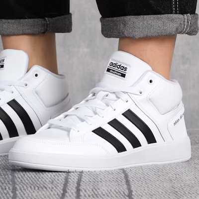 adidas All Court Mid Shoes White H02980 Details for adidas All Court Mid Shoes White H02980