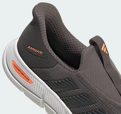 adidas Cloudfoam Flex Lounge Rapidfit 灰炭灰/碳灰/米白 KK3488 1