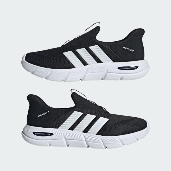 Sizing 阿迪达斯Cloudfoam Flex Lounge Rapidfit 黑白黑配色 HQ2568