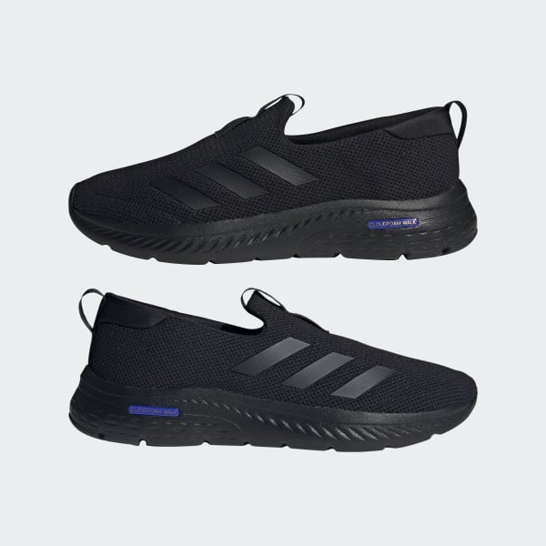 Sizing 阿迪达斯Cloudfoam Move Lounge鞋 黑色/黑色/明蓝 ID6510