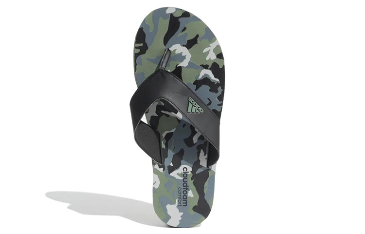 Purchase adidas Cloudfoam 休閒運動拖鞋 黑綠