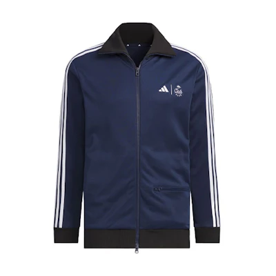 adidas CLUBHAUS Track Jacket Navy 3-Stripes Embroidery Golf Retro Jacket IT6869