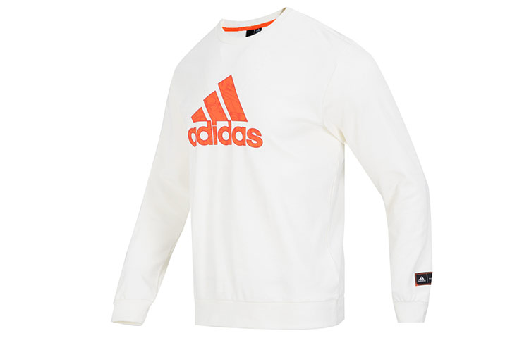 adidas CNY CD GEX Crew White Casual Pullover Sweatshirt HZ3024