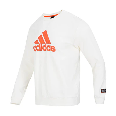 adidas CNY CD GEX Crew White Casual Pullover Sweatshirt HZ3024