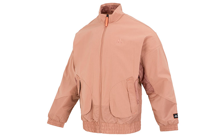adidas CNY CM COM WV Jacket Coral Casual Solid Stand-Collar Jacket HZ3038