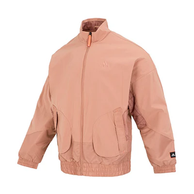 adidas CNY CM COM WV Jacket Coral Casual Solid Stand-Collar Jacket HZ3038