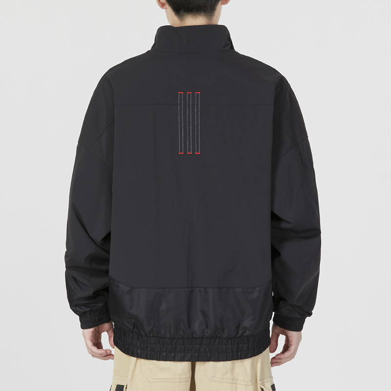 adidas CNY CM Com WV Jacket Solid Logo Athletic Casual Stand Collar Jacket HZ3037 圖 5